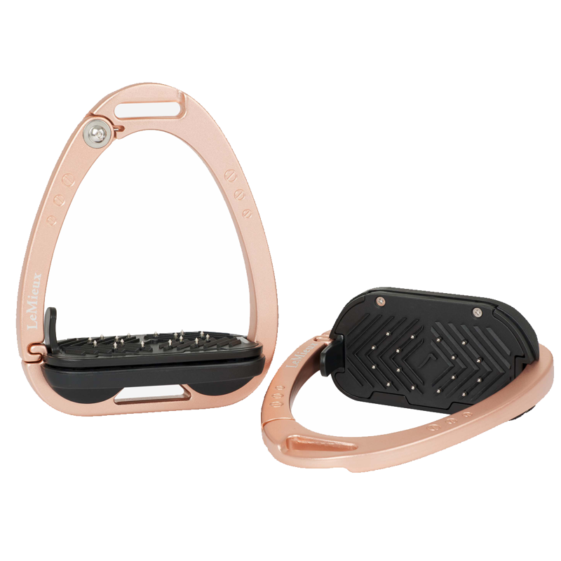 LeMieux Vector Control Stirrup - Rose Gold-1